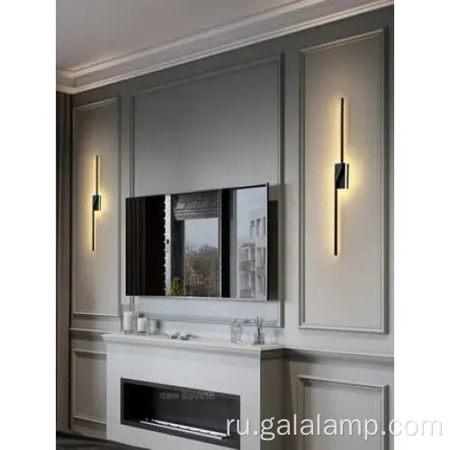 Современный дизайн стен скандинавской спальни.